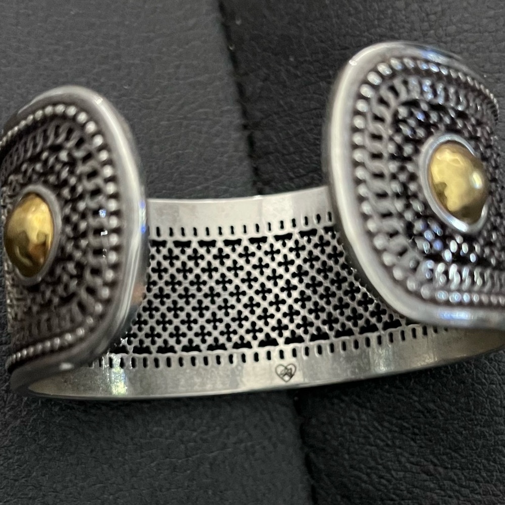 Brighton Silver and Gold Ferrara Cuff Bracelet - Picture 3 of 4